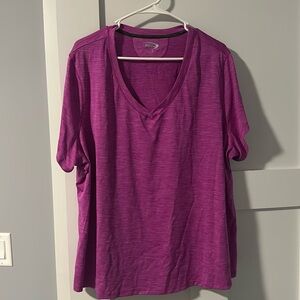 Mta purple stripe athletic top